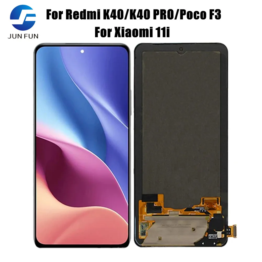 

6.67'' For Redmi K40 K40 Pro LCD M2012K11C, For POCO F3 Mi 11i M2012K11LCD Display Touch Screen Digitizer Assembly Replacement