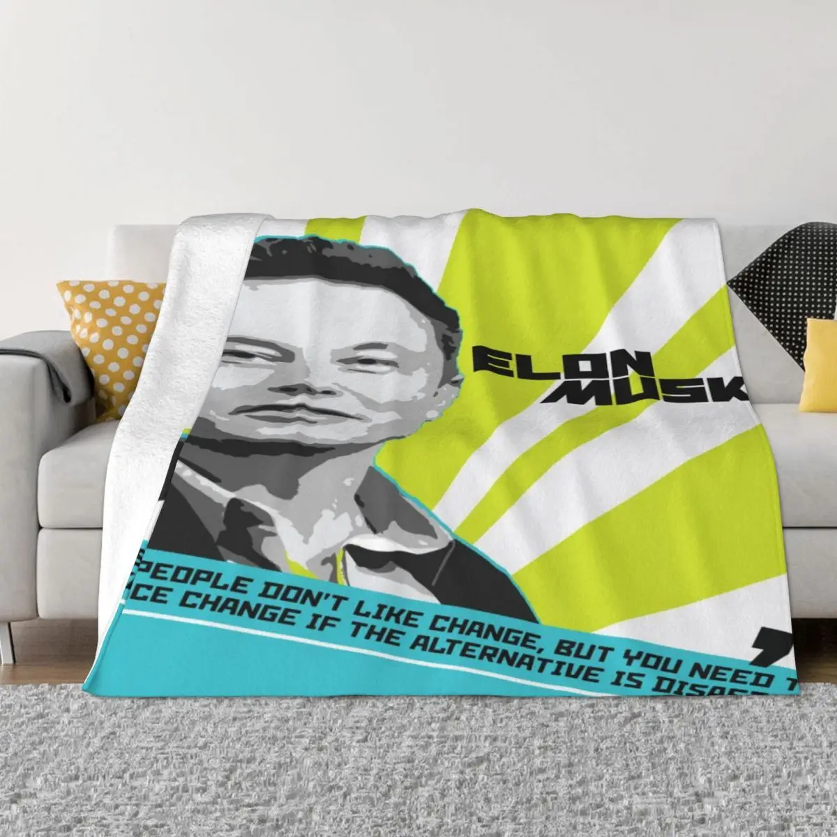 Elon Musk 1614 Plush Bed Blankets Blankets And Throws Throw Blanket