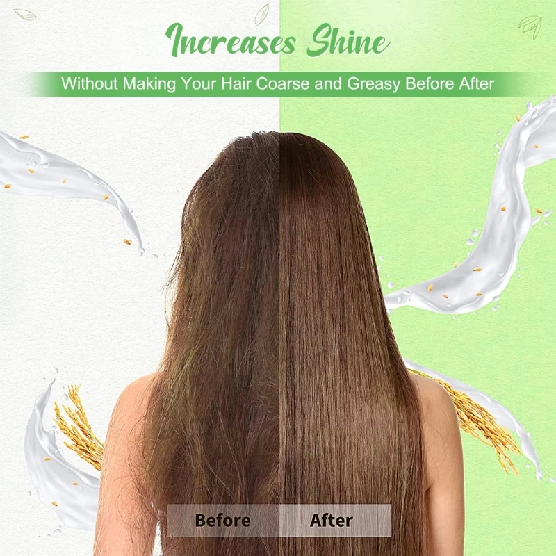 Barra champú agua arroz, jabón Natural para dividir en seco y dañado, promueve crecimiento, envío directo