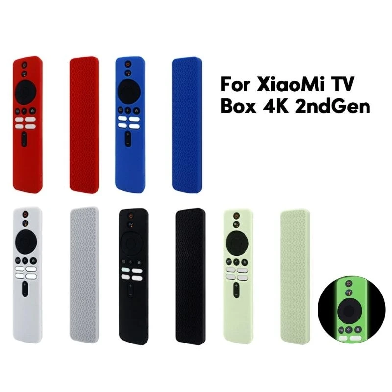 Silicone Remote Cover For XiaoMi TV Box 4K 2nd Gen Remote Control Protective Sleeves Bumpers Guard Controller Accessories