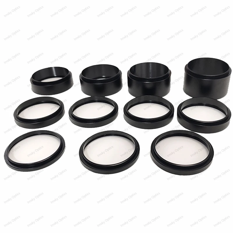 M42 M48 M54 Extension Tube Kit 3/5/7/10/12/15/20/30mm M48x0.75 on Both Sides for Astronomy Profession Telescope Astrophotography