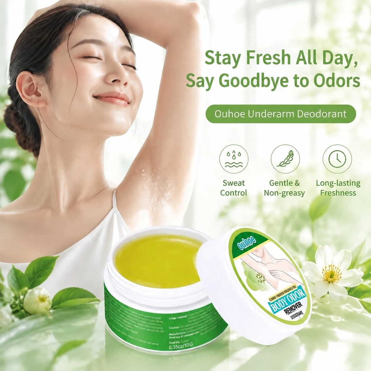 Body Odor Remove Cream Underarm Bad Smell Sweating Removal Armpit Refreshing Antiperspirant Lasting Aroma Deodorant Body Care