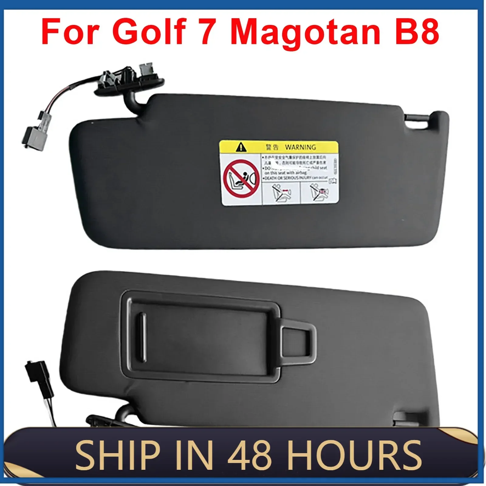 

NEW1 Car Front Sun Visor Panel Windshield Sun Visor Shade Shield Sunshade Cover Fit For Golf 7 Magotan B8 5GG857552 / 5GG857551