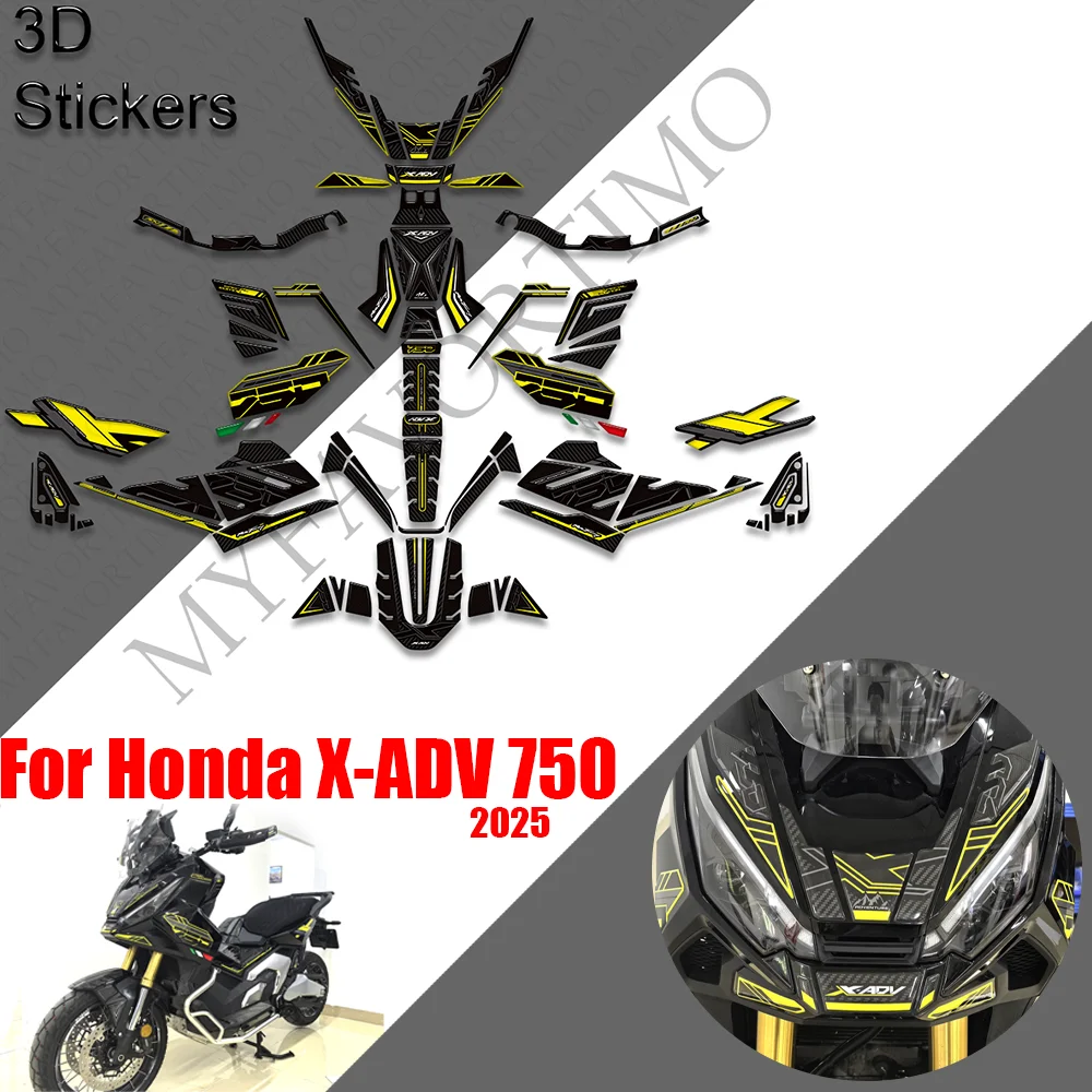 For Honda X-ADV 750 Adventure Protector Stickers moto Decals Body Fender Shell Fairing Handguard Wind Deflector  XADV750  2025