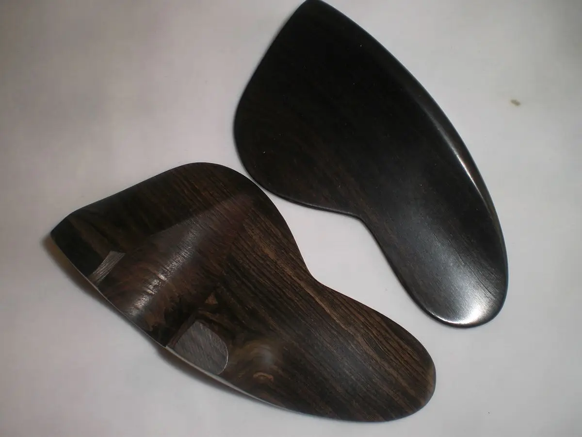 1pcs 4/4 Violin Chinrest,New ear shape type Chin rest,Violin Part Accessories,Ebony wood,Rosewood