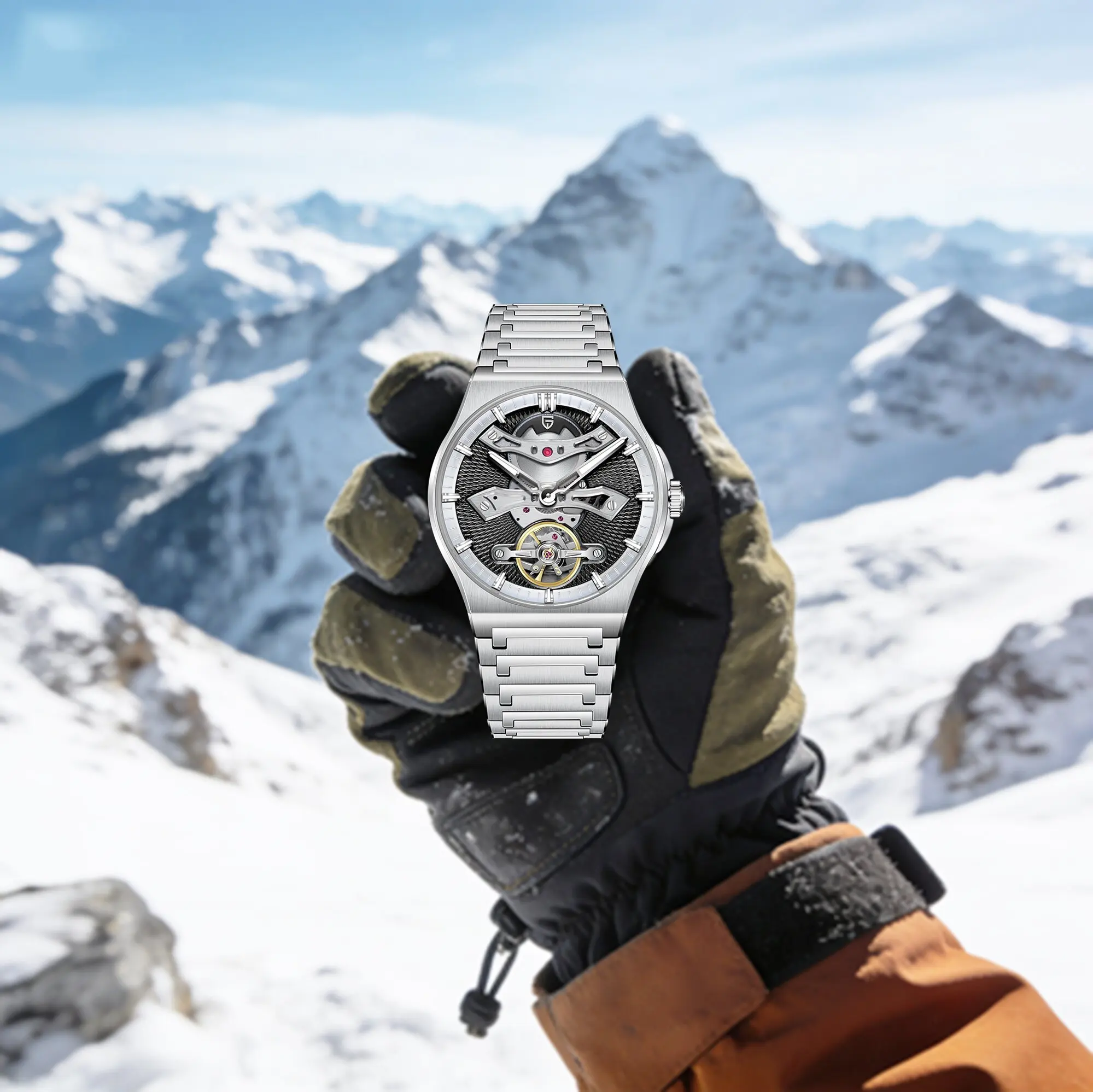 

PAGANI DESIGN Men's Luxury Automatic Mechanical Watch a Symbol Of Luxury Taste Sapphire Mirror Butterfly Buckle Tourbillon Watch