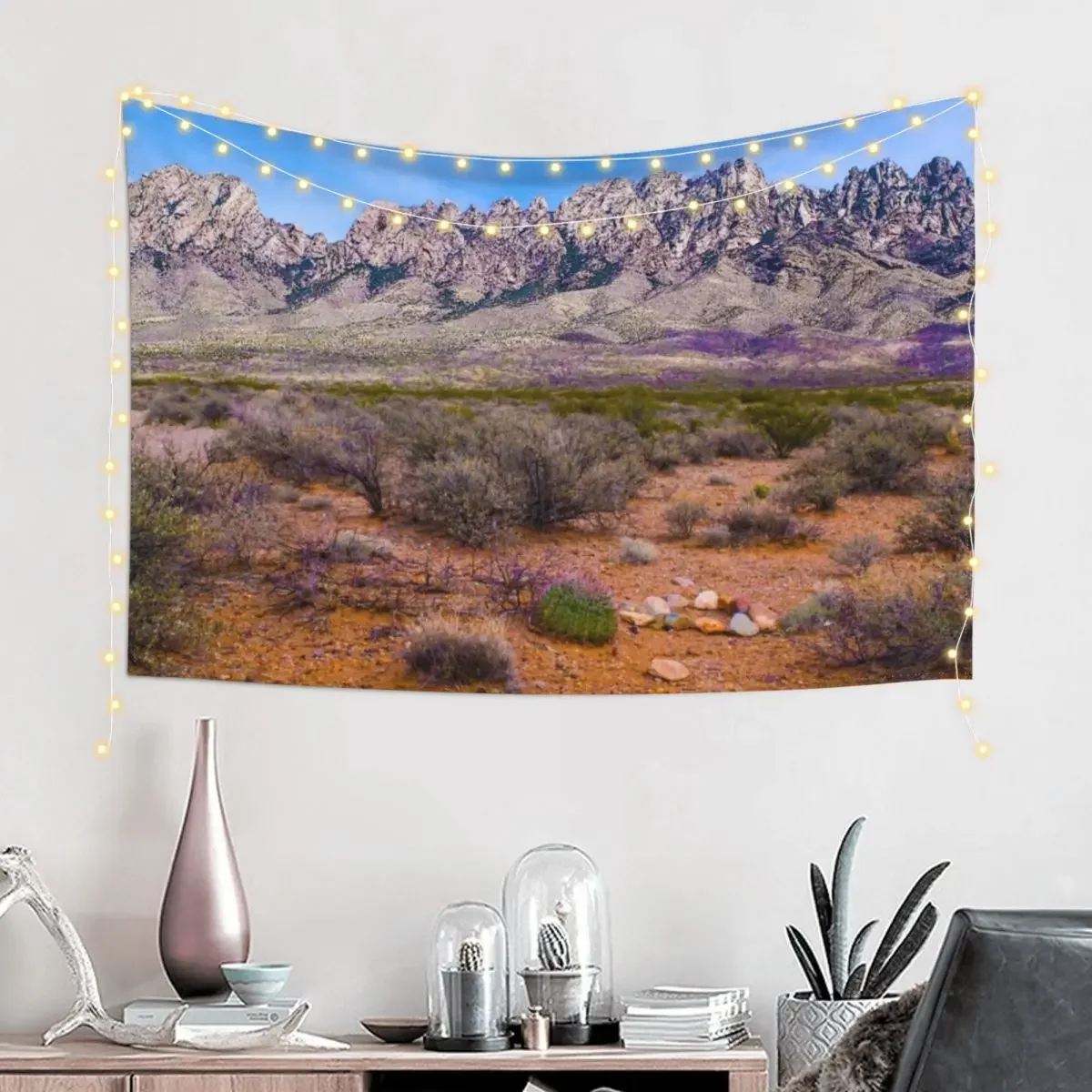 Organ Mountains, Las Cruces, NM Tapestry Home Decorations Aesthetic Room Decorations Wall Decor Hanging Tapestry