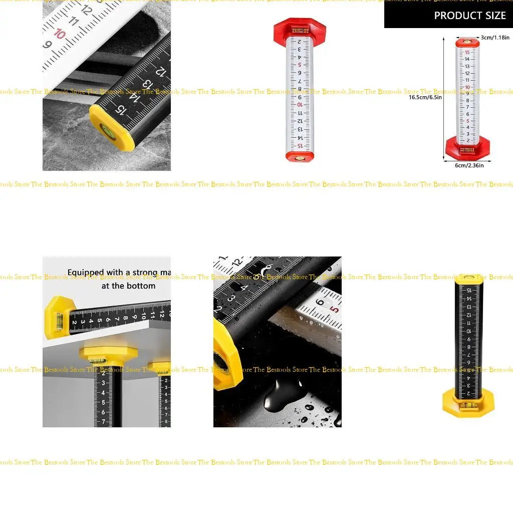

12PF Tile Leveling Gauge Ruler with Design for Quick and Accurate Floor Tiling Commercial Use Perfect Tile Alignment