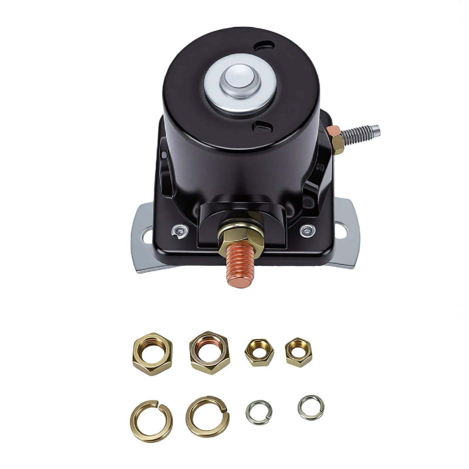 12V startrelais met 3 aansluitpunten, model 8N 11450, vervanging voor Ford 2N-tractor, uitstekende geleidbaarheid, schokbestendige behuizing.