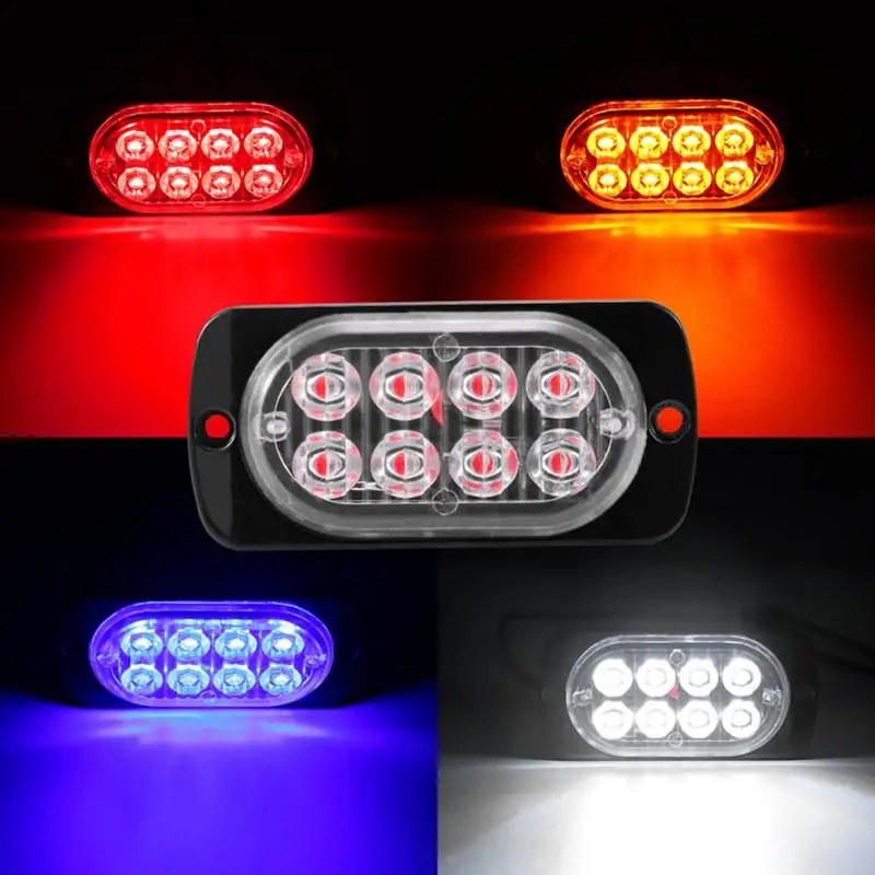 

12V-24V Fog Lights LED Work Light Flood Light Off-Road Car External Lights White 8 SMD LED Indicator Light Tail Rear Lamps