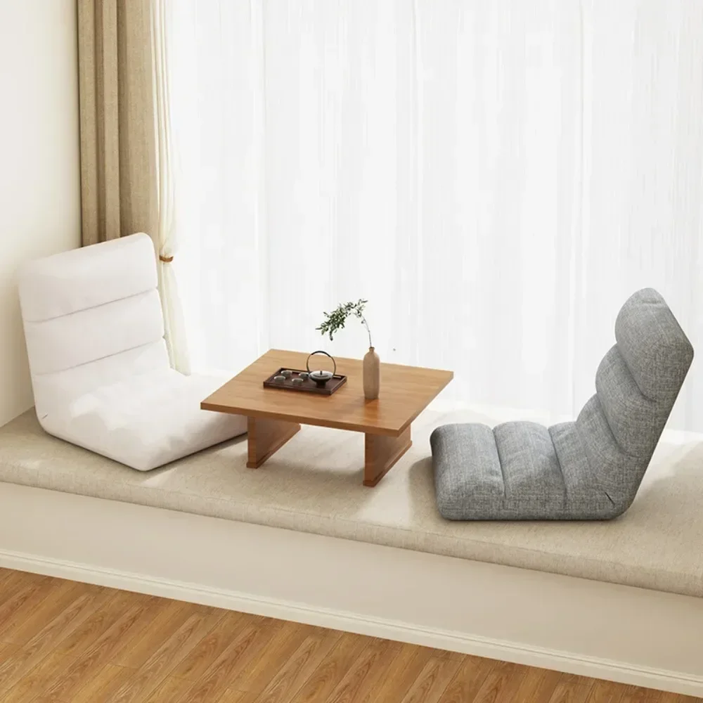 Dobrável tatami assento preguiçoso encosto cadeira multifuncional único agregado familiar pequeno macio forte capacidade de carga no sofá cama