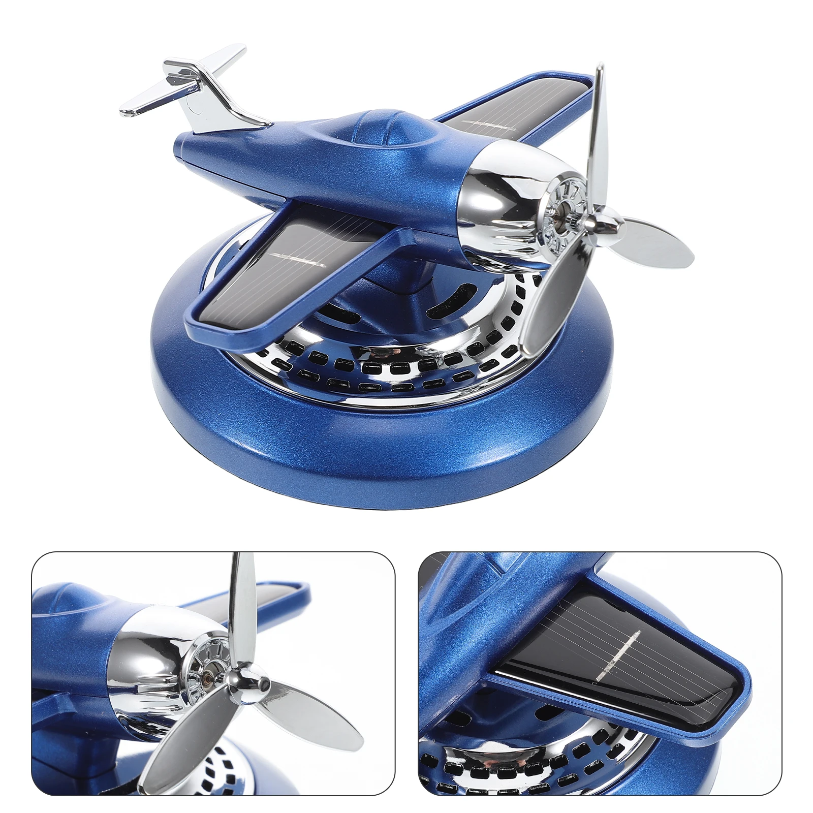 

Solar Car Ornaments Airplane and Aromatherapy Decor Center Console Dashboard Diffuser for Plastic Scent Fragrance