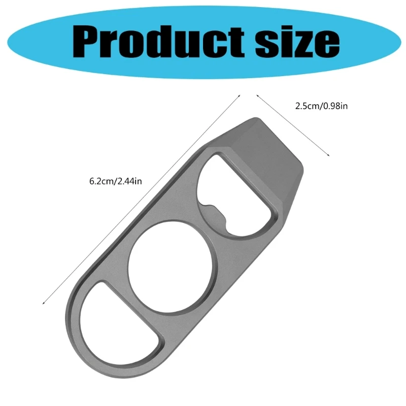 Metal Pry Stange mit integrierter Flaschenöffner -Funktion Kompaktes Pringwerkzeug 62 mm Kxre