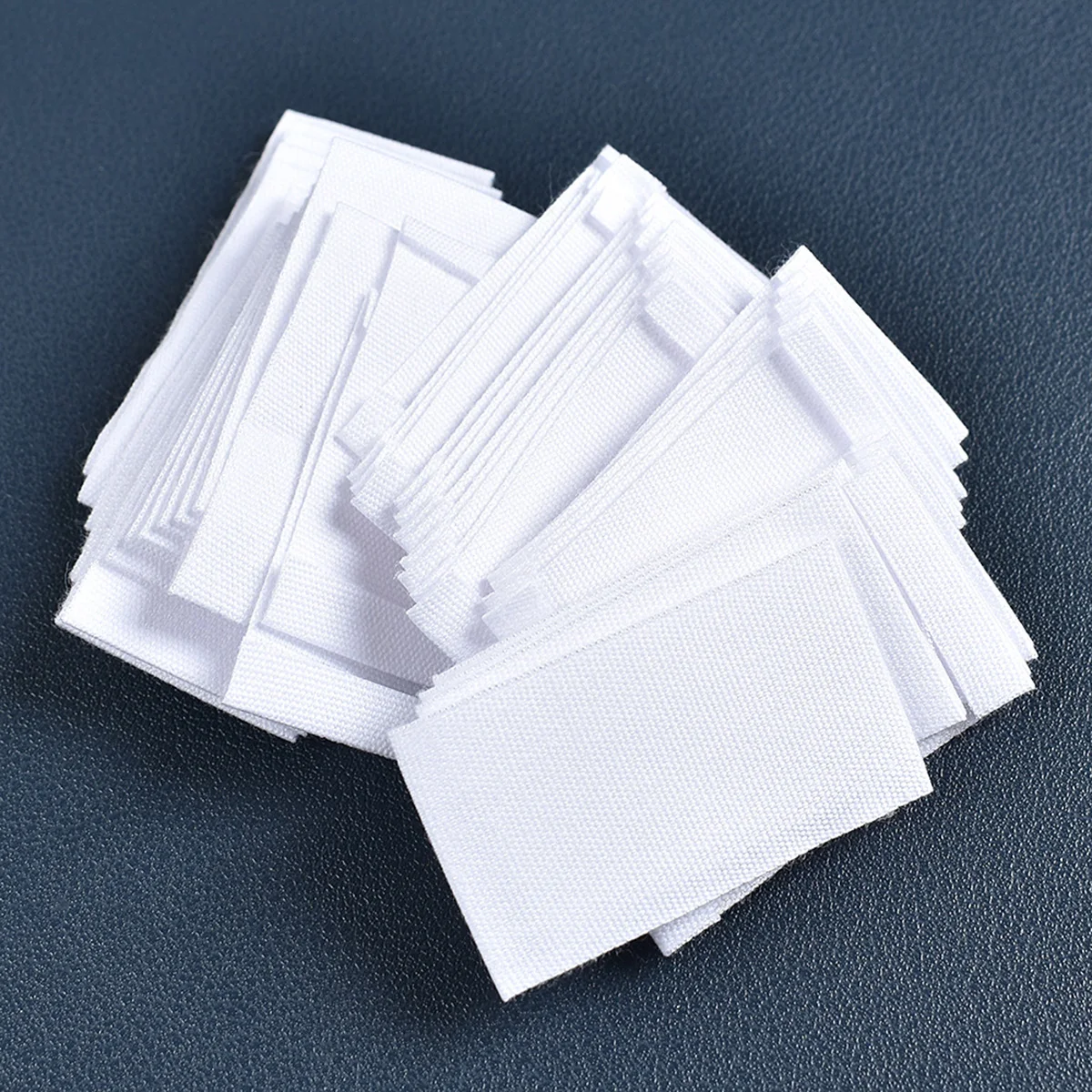 48PC White Blank Cloth Mark For Labels Accessories DIY Sewing Crafts Tags Bags Decor Accessories