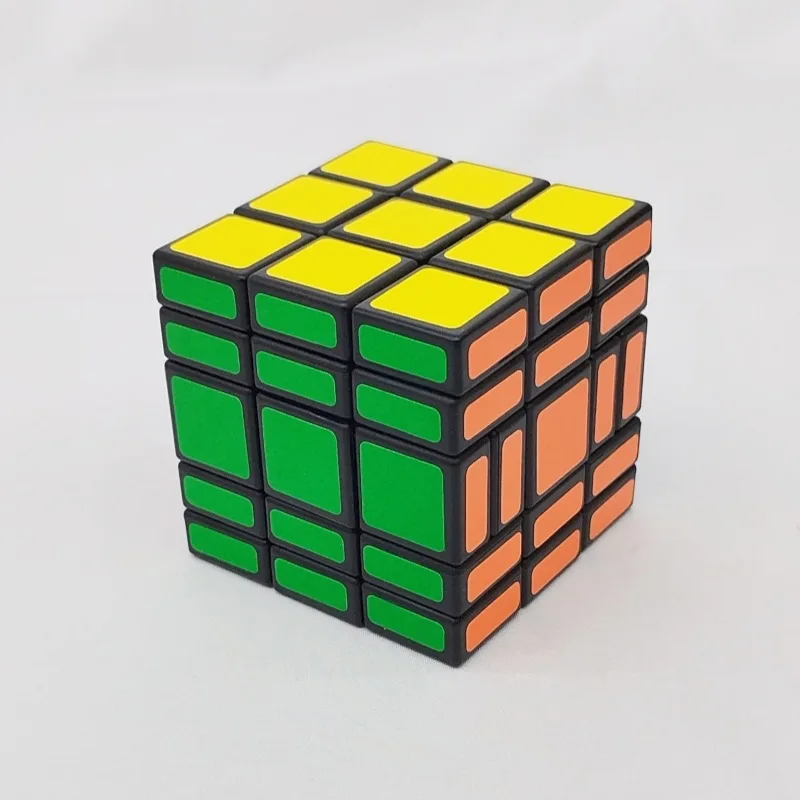 Nuovo CubeTwist 3x3x5 barricata cubo magico adesivi neri Speed Puzzle Twisty rompicapo