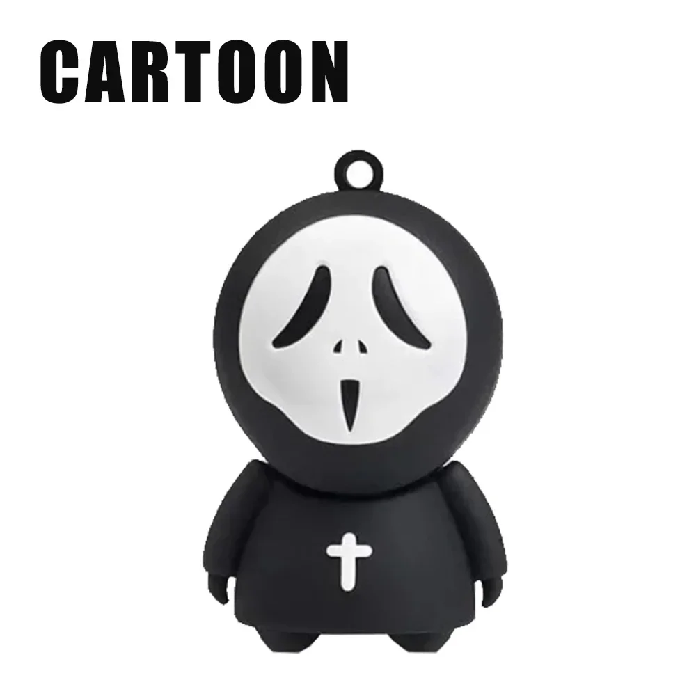 Horrific ghost USB 2.0 Flash Drive Pen drive 4G 8G cartoon U disk memory stick pendrive 16GB 32GB 64GB128GB cool Halloween gifts