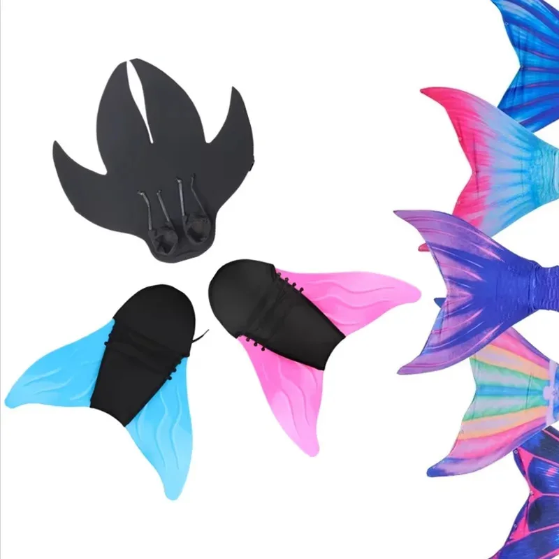 

Swim Fins Girls Mermaid Swimsuit Accessories Butterfly Stroke Diving Gear Monofin For Kids Fish Tail Swimming Fins Flippers