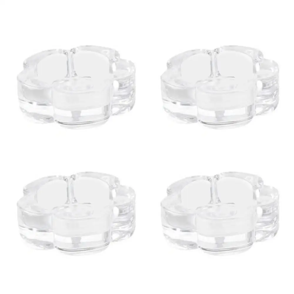 1/4pcs Easy-to-clean Glass Candlestick Holder Clear 6.8/5.8/6 CM Scented Candle Base Vintage Crystal Candle Holder Bedroom