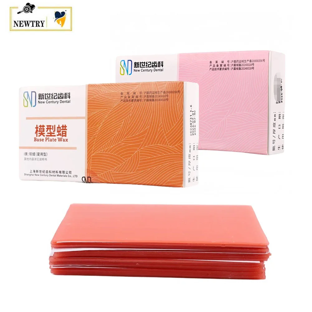 Dental Base Plate Wax 250g Soft General Use Hard Summer Wax Sheet Red Shade Denture Model Pattern Oral Teeth Impression Material