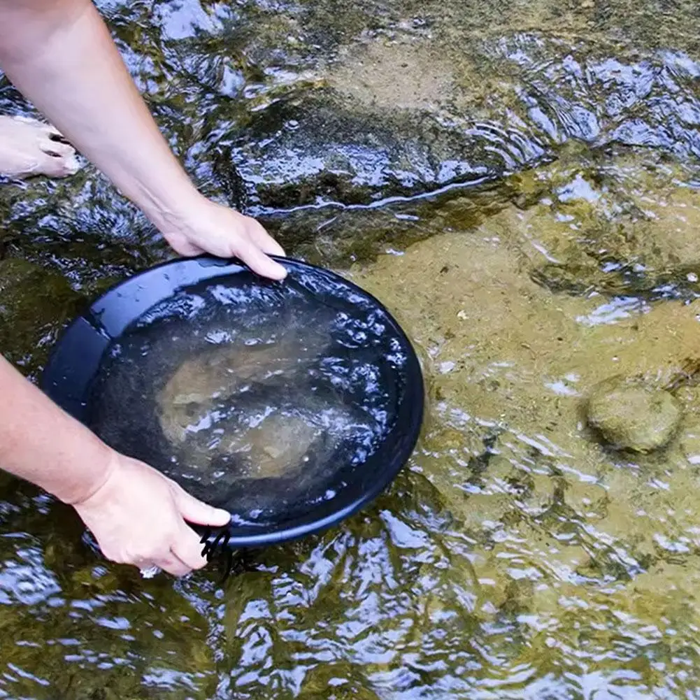 حوض مقلاة ذهبية بلاستيكي سميك للتعدين في الهواء الطلق أداة التنقيب على النهر مقاومة للتآكل معدات غسل الذهب #4
