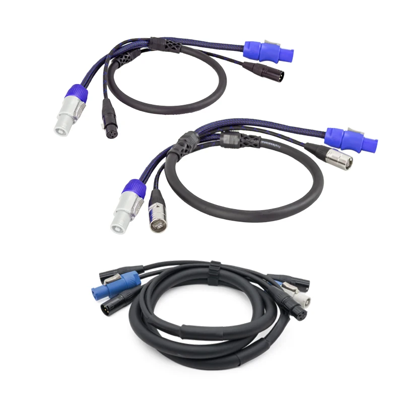 

SNA60 Professional XLR and PowerCON Combo Snake Cable for Stage Lighting and Powered Speaker Systems