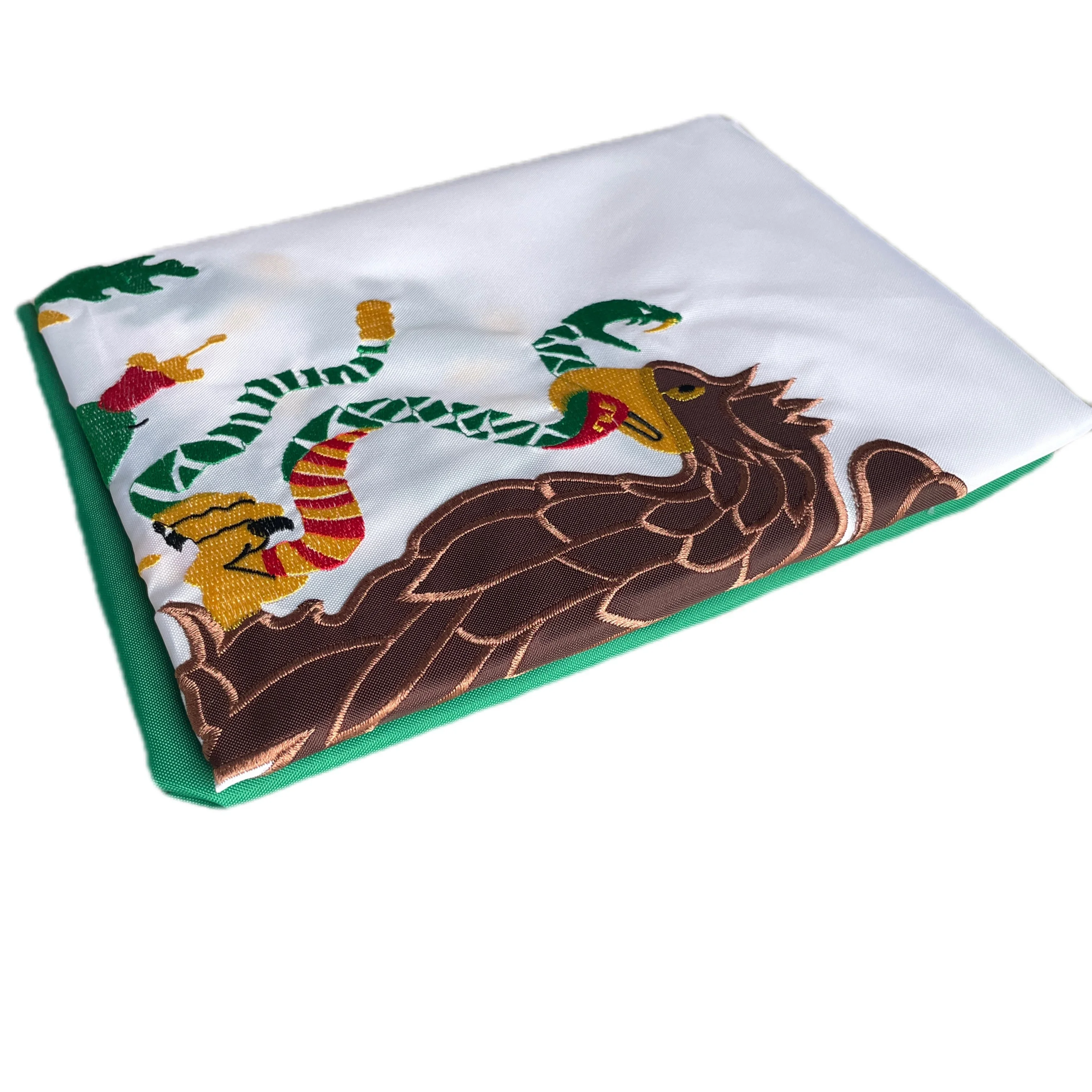 90X150CM Premium Mexico Mexican Flag 3x5 Outdoor Double Sided Embroidered Eagle  210D Nylon Mexican MX National Country Flags