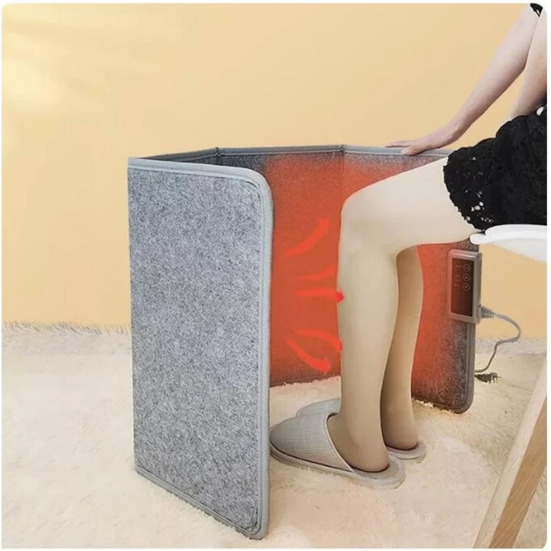 Chauffe-pieds portables pour le bureau et la maison, chauffe-pieds pliables sous le bureau pour les jambes et les pieds, couverture métropolitaine électrique personnelle