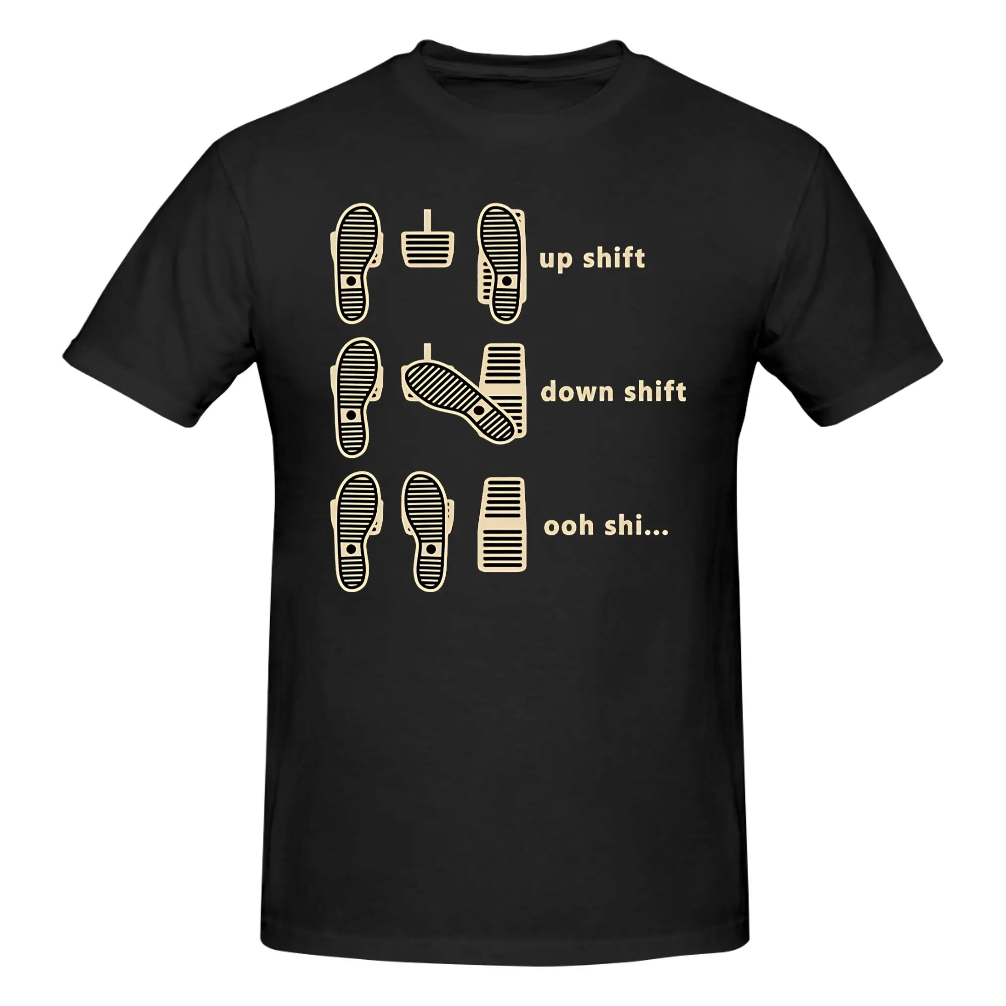 Camiseta 100% de algodón con estampado original de Clutch In Chaos Out, camisetas para fanáticos de la palanca de cambios manual, camisetas para hombre, 1 pieza