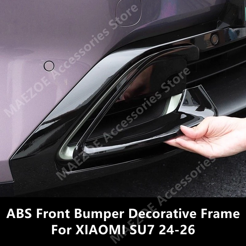 

For XIAOMI SU7 24-26 ABS Front Bumper Decorative Frame,Car Exterior Modification Protection Accessories Refit