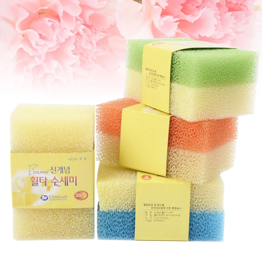 10 Pcs Dishwash Sponge Scrubber Dishwashing Pad Cleaning Scouring Mat Bathroomcleaning Kichen Dishes