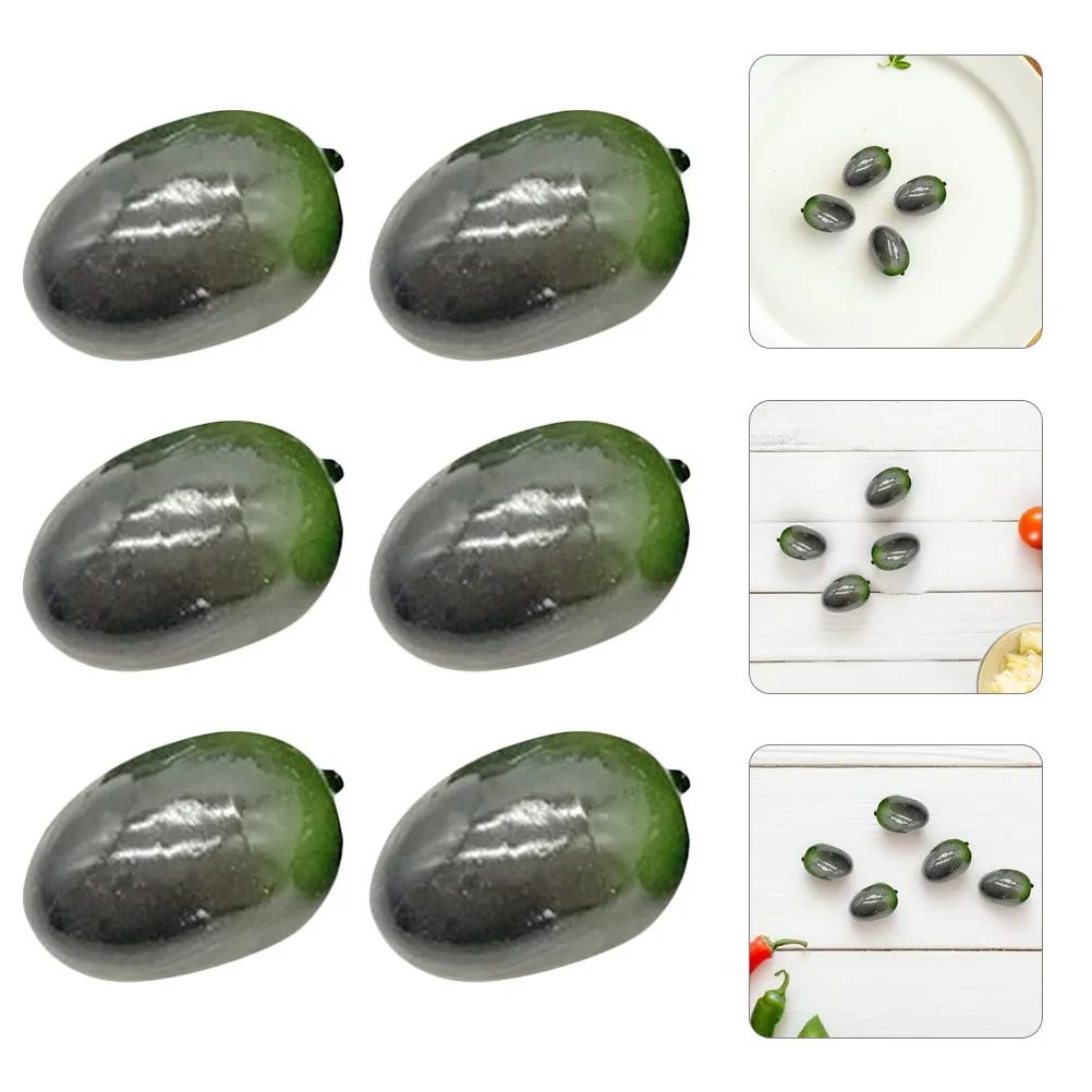 

30Pcs Lifelike Artificial Olive Decor Realistic Faux Fruit Home Store Display Fruit Decor Fake Olive Fake Fruits