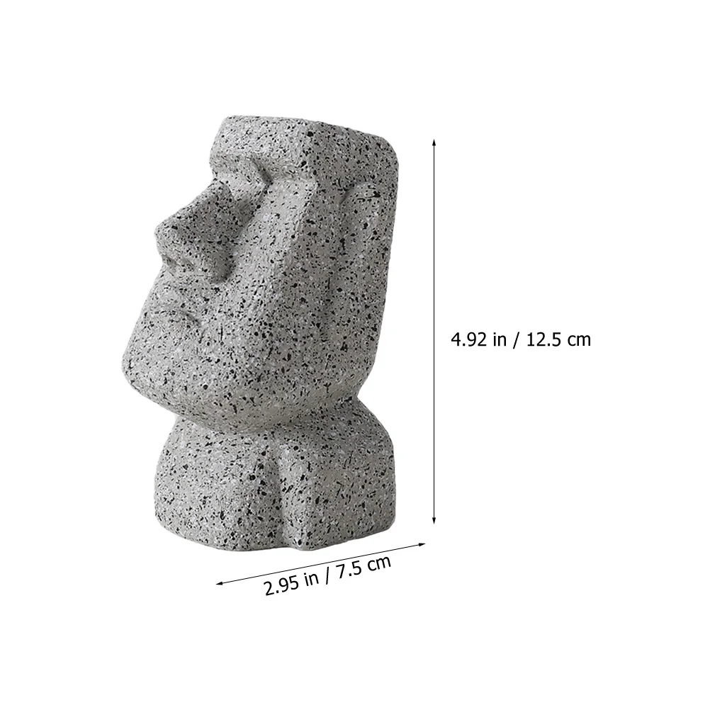 

Creative Resin Moai Statue Eyeglasses Holder Desktop Sunglasses Display Stand Office Decor Decorative Glasses Rack