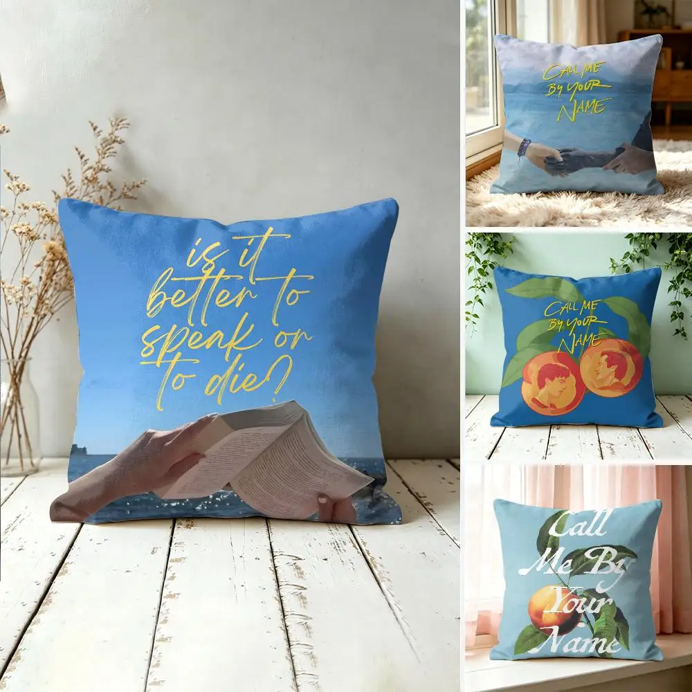 Call Me By Your Name Anime Cushion Cover Square Decorative Throw Pillow 40x40cm For Sofa Bedroom Living Room Home Decor