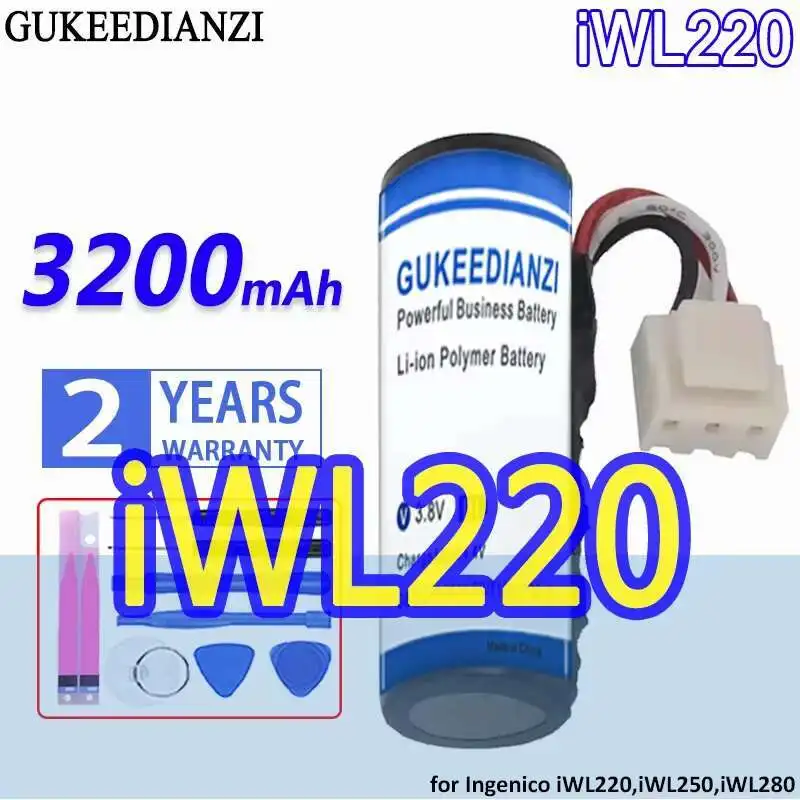 

Battery 3200Mah For Ingenico Iwl220 Iwl250 Iwl280 Iwe280 Iwl252 Iwl255 Iwl251 Newland ME31 SP610 SP60 Pos