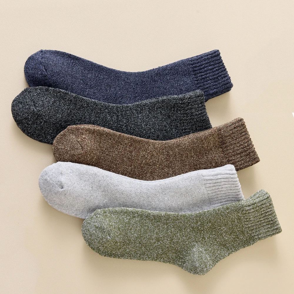 3 Paar Winter-Socken mit dickem Handtuch für Herren, Outdoor-Sport, lange Socken, kältebeständig, frostsicher, Schneesocken für Herren, Geschenk 39–44 – Detail 10
