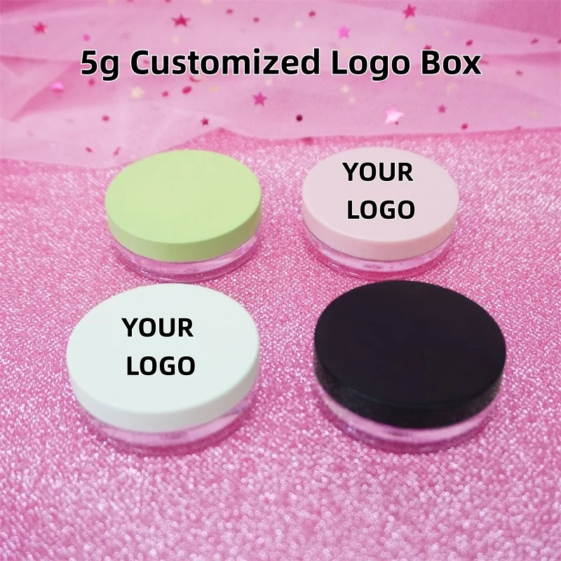 【Logo Custom】50Pcs Customized 5g Multi-color Optional Large Round Bottle Cosmetics Wholesale Custom Factory