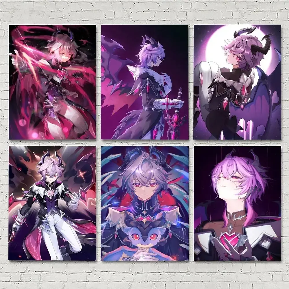1pc Anime Game Genshin Impact Durin Posters HD Print Vintage Wall Art Decor for Home Study Room