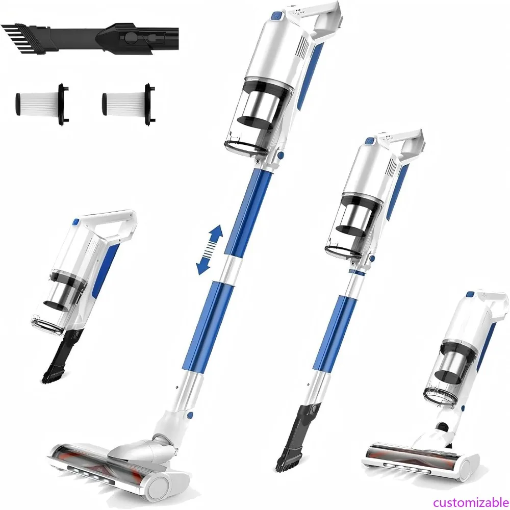 

Customizable Cordless Vacuum Cleaner, Upgraded Strong Suction Brushless Motor Cordless Stick Vacuum Cleaner,Lightweight Handheld