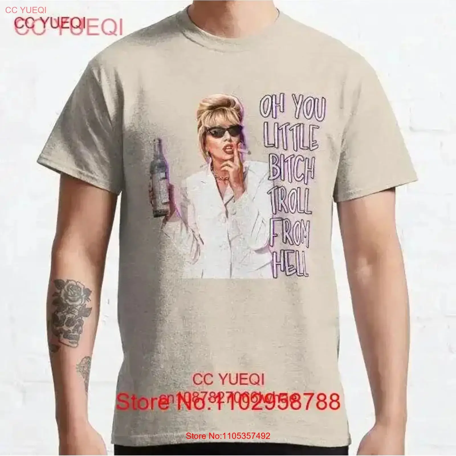 Absolutely Fabulous Patsy Classic T Shirt vintage Washed Versatile Breathable Soft Stylish Casual Comfortable graphic Slightly