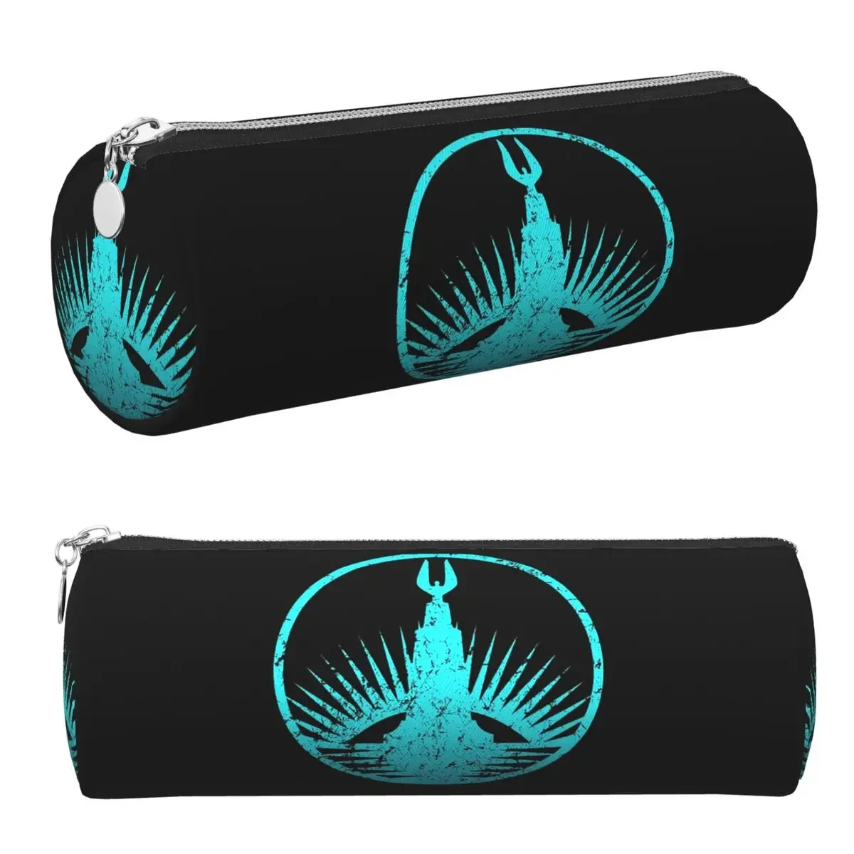 Bioshock Rapture Teal Faded – trousse à crayons cylindrique, porte-stylo, boîte à crayons, sac à crayons pour garçons et filles, cadeaux