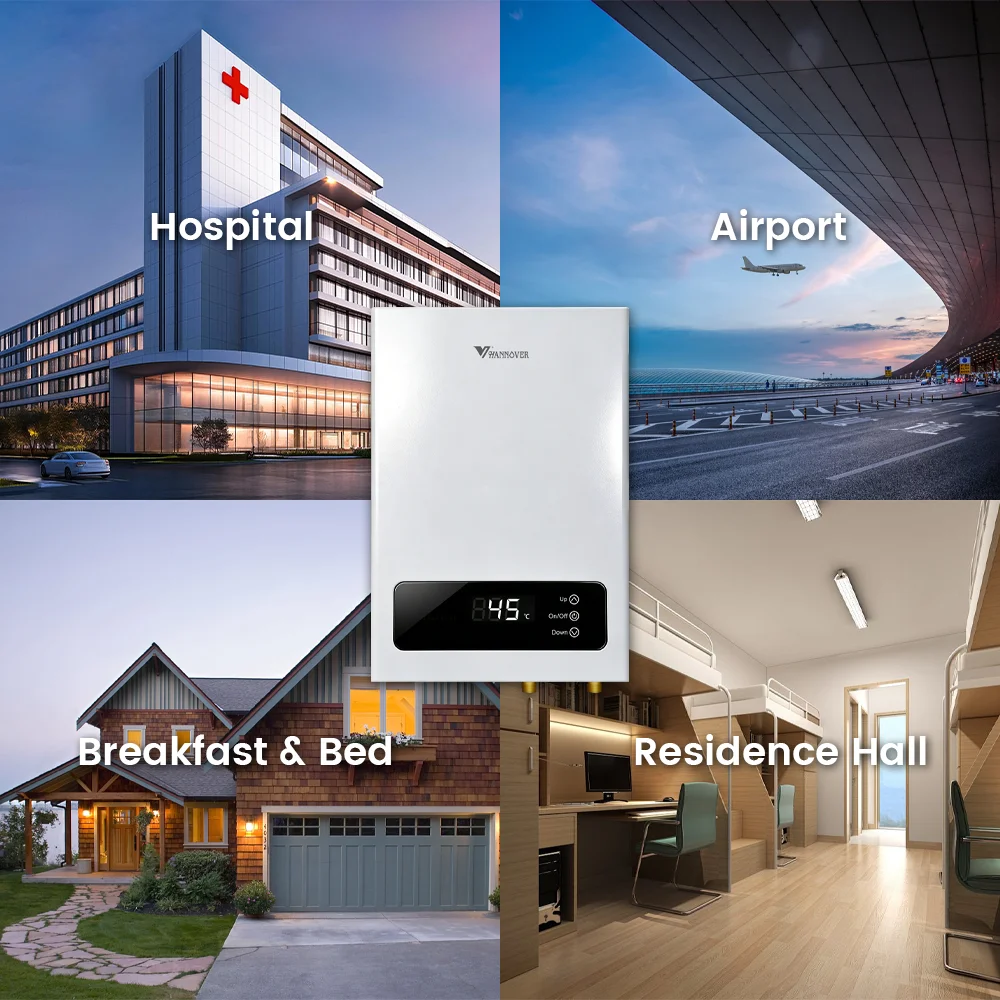 New Arrival 18kW Instantaneous Tankless Smart Electric Water Heater IPX4 Waterproof Energy-Saving Outdoor Use China 220V Hotel
