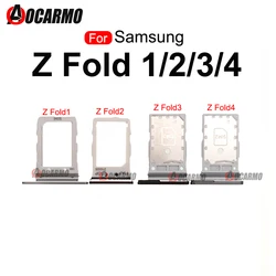 For Samsung Galaxy Z Fold 1 2 3 4 Fold2 Fold3 Fold4 F9000 F9160 F9260 F9360 W21 W22 W23 SIM Card Tray Holder Slot Replacement