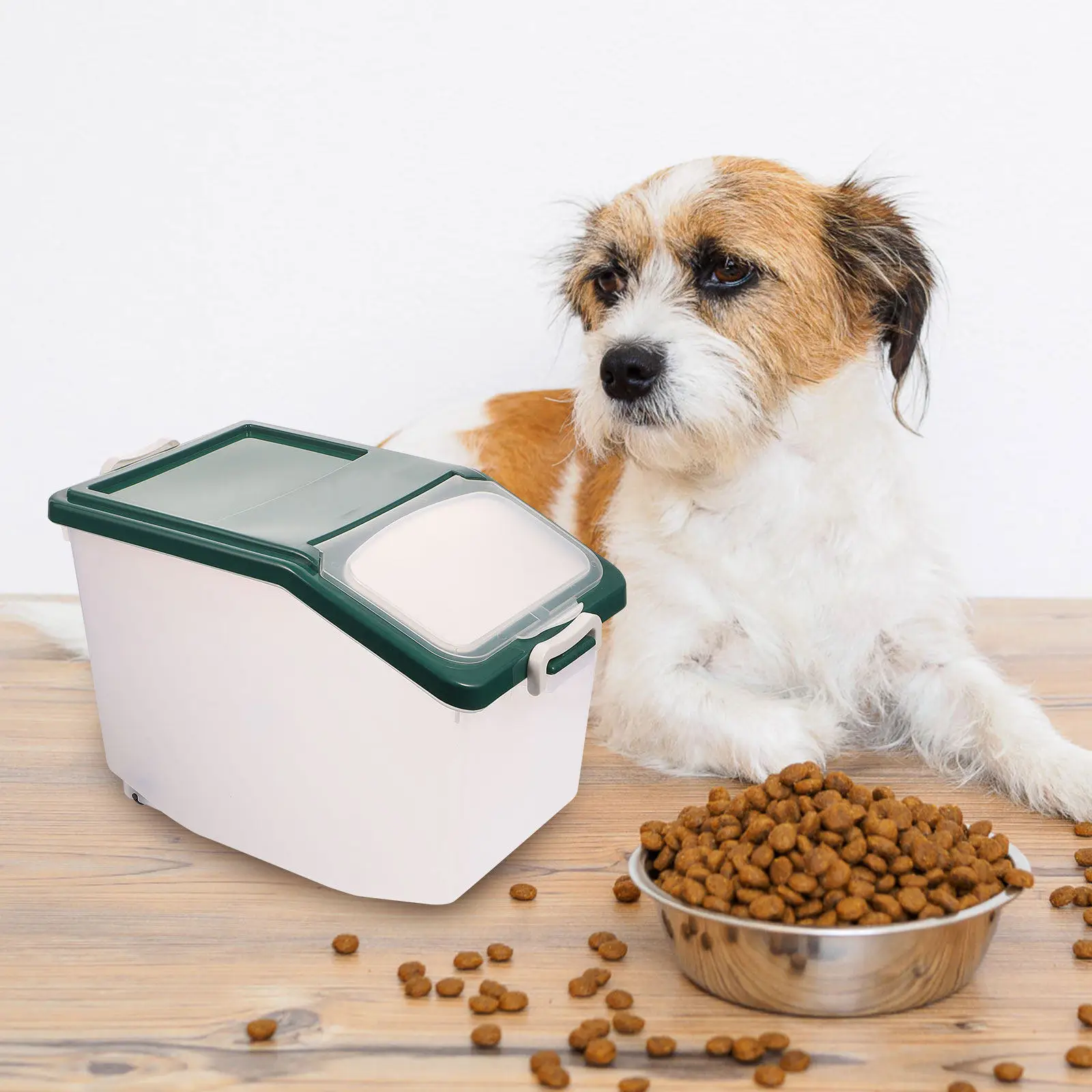 

1Set Pet Food Storage Bin Large Capacity Dog Food Bucket Sealed Container Multi-Functional Storage Case Grain Holder