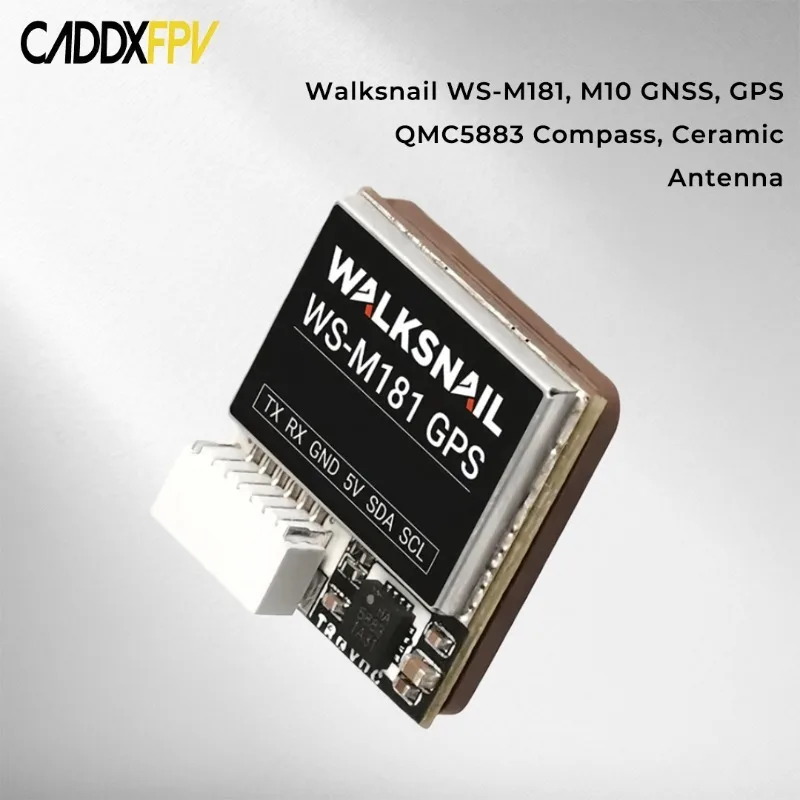

Walksnail WS-M181 GPS M10 GNSS BUILT-IN Compass with failsafe auto RTH for RC Airplane FPV Freestyle Long Range DIY Parts