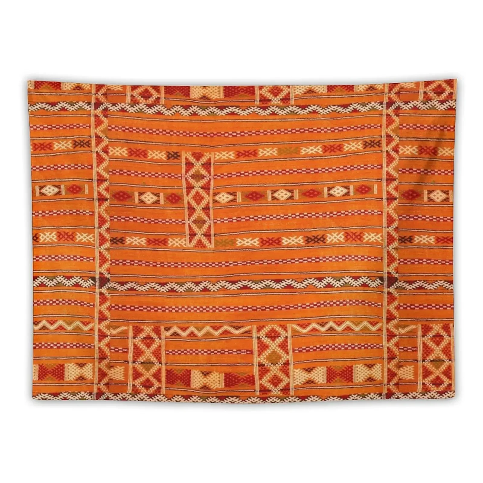 Vintage Moroccan Pattern - Sunset Colors Tapestry Decorative Wall Cute Decor Tapestry