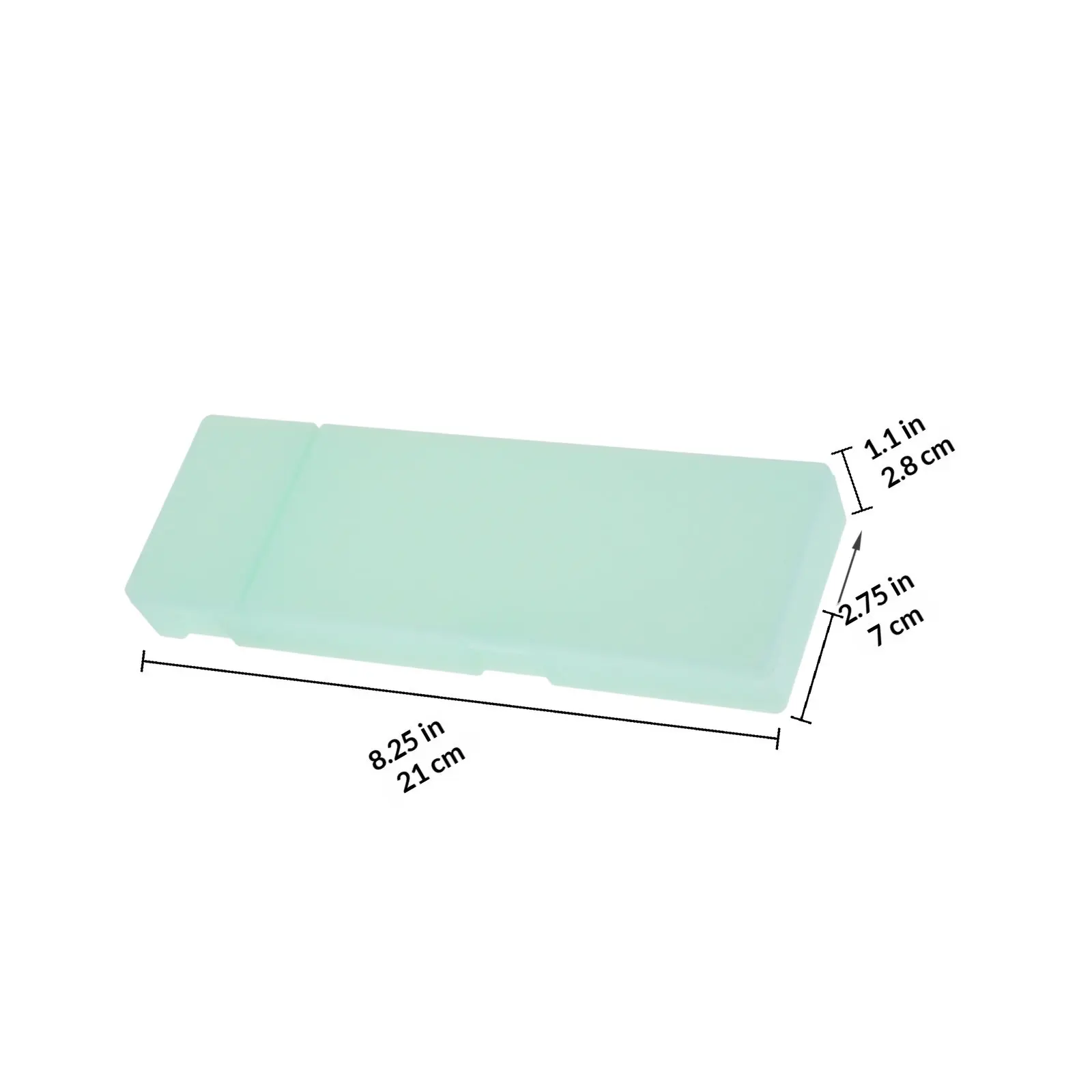 3Pcs Simple Elegant Tattoo Pen Boxes Transparent Double-Sided Plastic Storage Containers with Tight-Fit Lids for Eyebrow