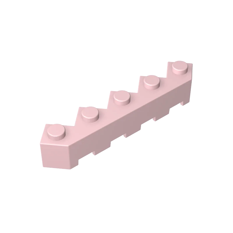 Gobricks 10PCS 6107 Wedge Bricks 5x5 Facet Parts Compatible MOC Building Block Adult Kids DIY Education Creative Toy Model