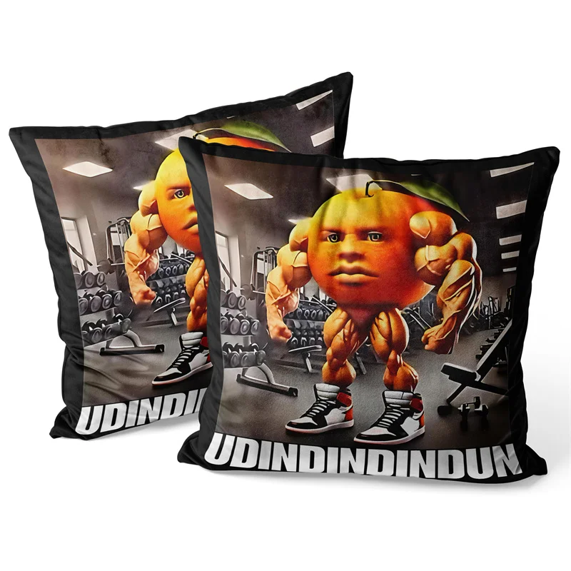 Gaslight Gatekeep Girlboss Udindindindun Italian Brainrot Funny Meme Throw Pillow Covers Cushion Cases Pillowcases 45cm x 45cm