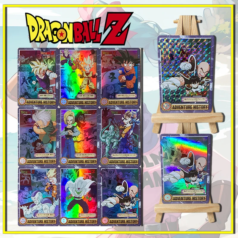 Dragon Ball Son Goku krillin Frieza Piccolo Frieza Son Goten DIY homemade flash card boy Toy collection Birthday Christmas gift