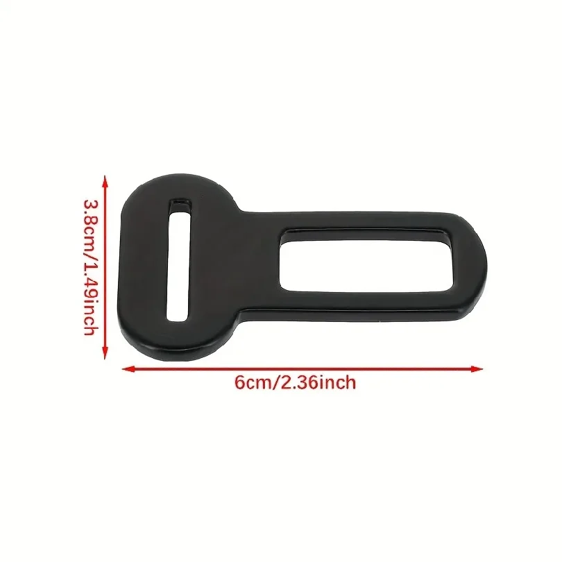 2/4 Pet Seat Belt Adapters - Car Metal Clips for Pet Leashes, Compatible with Truck & Car Seats
